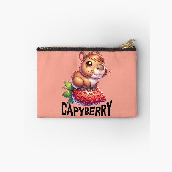Item preview, Strawberry capybara designed and sold by EvergreenWhimsy.