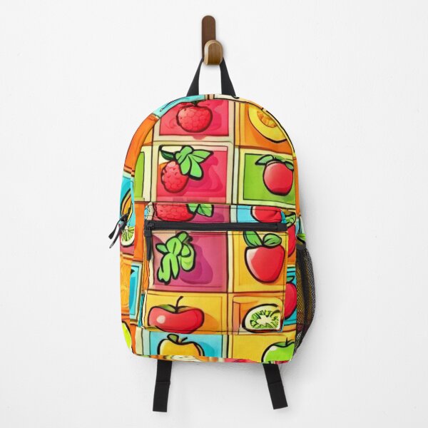 Item preview, Colorful Comic Patterns: Fruit-Filled Squares designed and sold by Health And Fitness Posts e-Store.