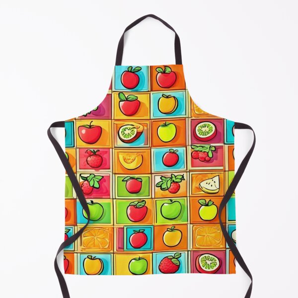 Item preview, Colorful Comic Patterns: Fruit-Filled Squares designed and sold by Health And Fitness Posts e-Store.