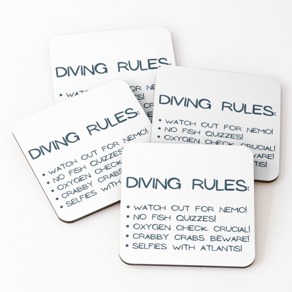 Item preview, Diving Rules! designed and sold by AdventureLoveG.