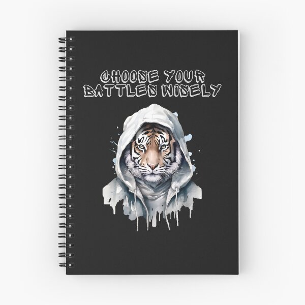 Item preview, Choose Your Battles Wisely Tiger With Hoodie designed and sold by AlienOccupation.