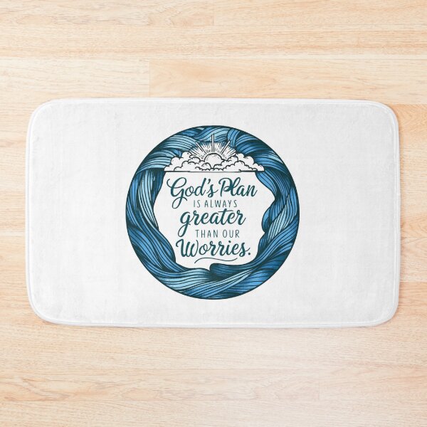 Item preview, God's plan is always greater than our worries. designed and sold by Mcs Christianlifestyle.