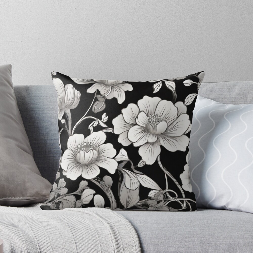 Item preview, Throw Pillow designed and sold by Flowersonstuff.