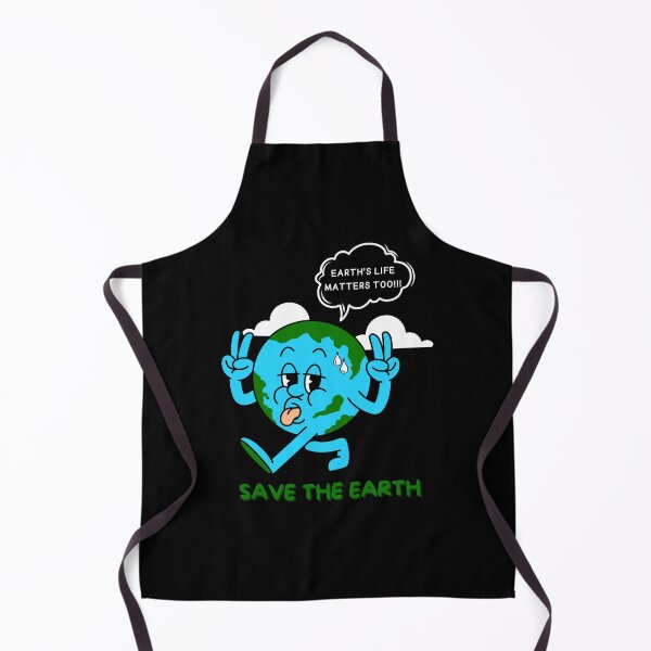 Item preview, Earth's Life Matters Too Save the Earth, Save Planet Earth Protest | Funny Hot Sweating World Globe Walking Away Protesting with Peace Sign Earth Day Awareness designed and sold by moproconcepts.