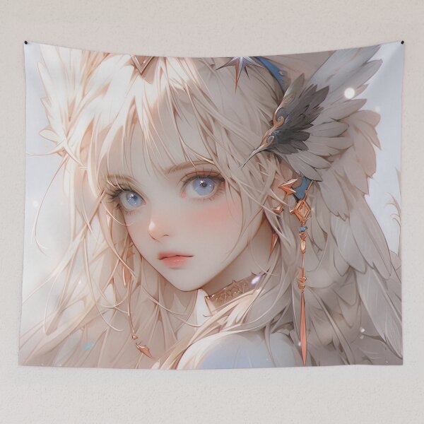 Item preview, Soft Serene Angelic Anime Girl designed and sold by bubblegoth.