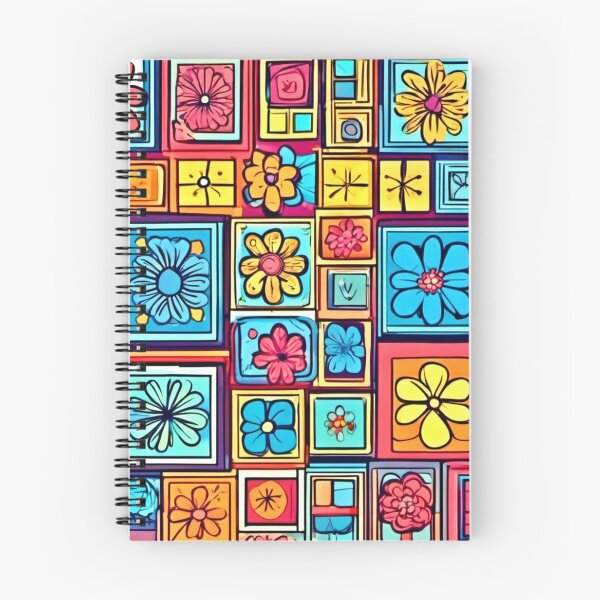 Item preview, Flower Square Patterns: Colorful Comics designed and sold by Health And Fitness Posts e-Store.