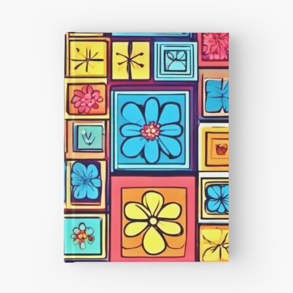 Item preview, Flower Square Patterns: Colorful Comics designed and sold by Health And Fitness Posts e-Store.