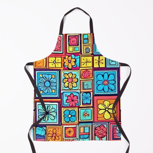 Item preview, Flower Square Patterns: Colorful Comics designed and sold by Health And Fitness Posts e-Store.