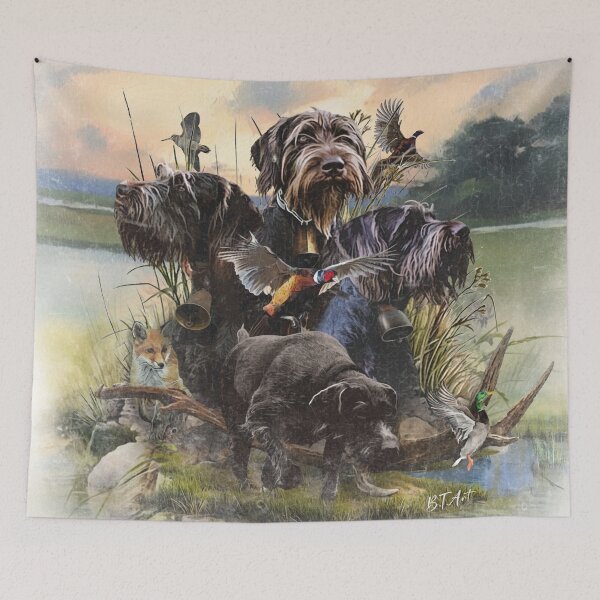 Item preview, The German Wirehaired Pointer is a perfect hunting dog  designed and sold by TammyHunterArt.