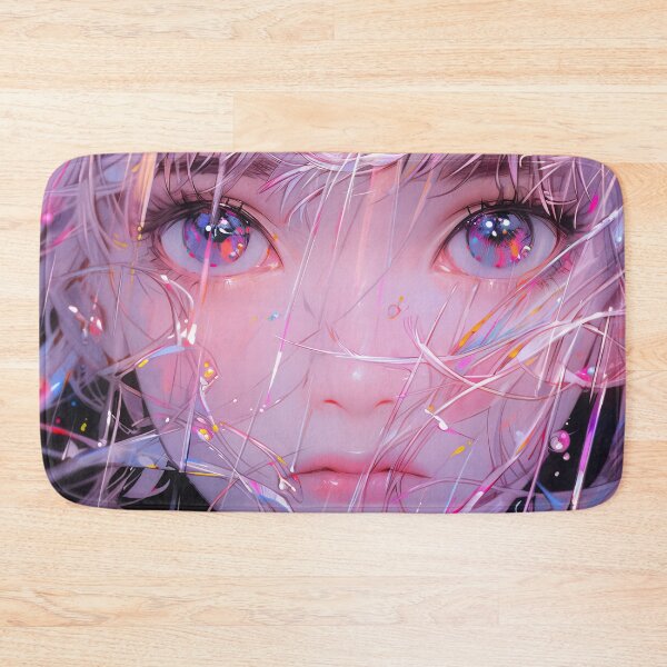 Item preview, Vivid Prismatic Rainy Anime Girl designed and sold by bubblegoth.