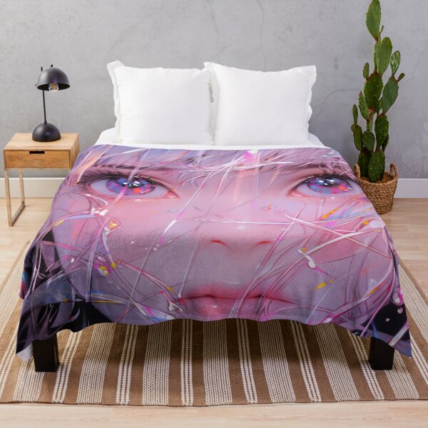 Item preview, Vivid Prismatic Rainy Anime Girl designed and sold by bubblegoth.