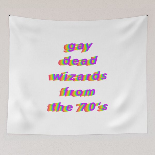 Item preview, gay wizards from the 70s designed and sold by abishack.