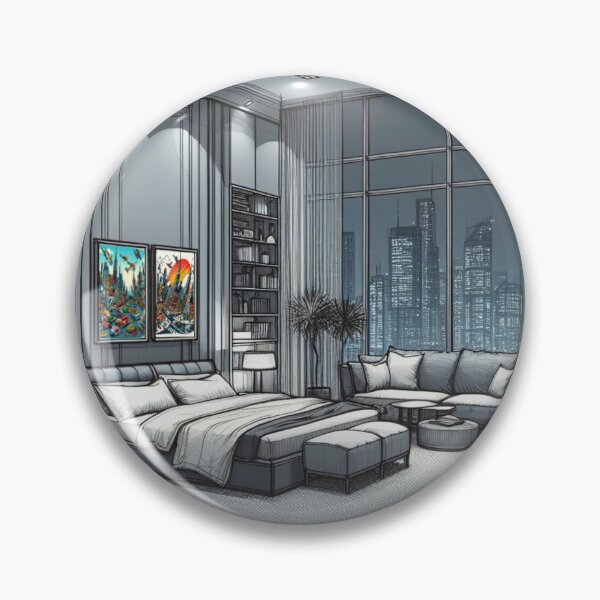Item preview, Malcolm's Bedroom Night Sketch designed and sold by AmberRoseWrites.