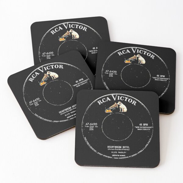 Item preview, Elvis Heartbreak Hotel Presley RCA 45 50s Retro Vintage Label  designed and sold by silkdegreestees.