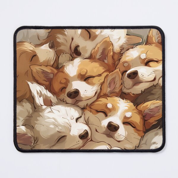 Item preview, Pile of corgies - corgi puppies on top of each other designed and sold by Daydreamsatdawn.