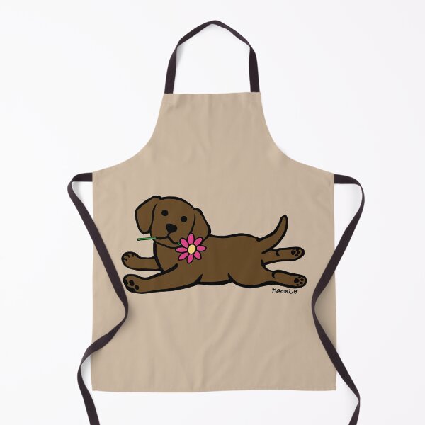 Item preview, Chocolate Labrador Puppy and Daisy designed and sold by HappyLabradors.