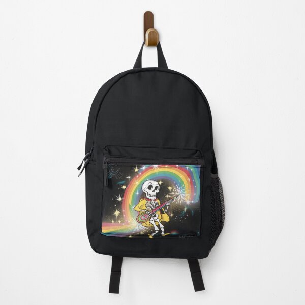 Item preview, Skeleton playing a Guitar Rainbow Aesthetic designed and sold by StarArtsStudio.