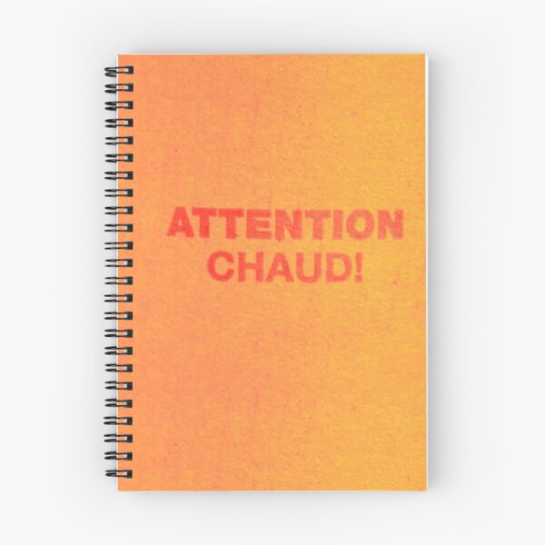 Item preview, "Attention Chaud" Text Design Orange Tones - Acadian designed and sold by jolabrese.