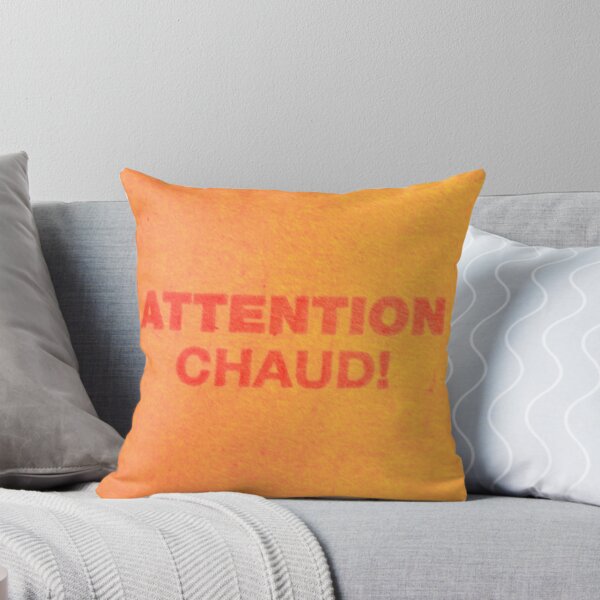 Item preview, "Attention Chaud" Text Design Orange Tones - Acadian designed and sold by jolabrese.