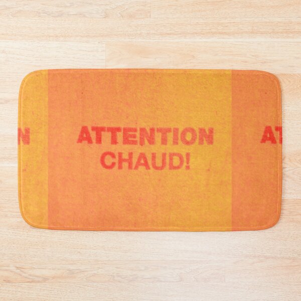 Item preview, "Attention Chaud" Text Design Orange Tones - Acadian designed and sold by jolabrese.