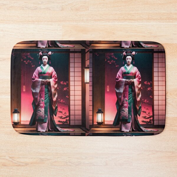Item preview,  Beautiful geisha full body picture, in beautiful kimono in the okiya lantern  designed and sold by Coolparrotgirl.