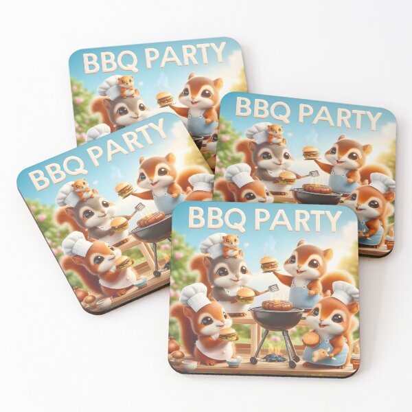 Item preview, Squirrel BBQ designed and sold by AI-Only Creations.