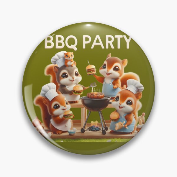 Item preview, Squirrel BBQ designed and sold by AI-Only Creations.