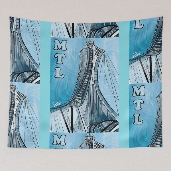 Item preview, Montreal, handpainted olympic stadium designed and sold by dusso.
