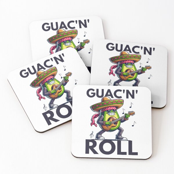 Item preview,  Guac 'N' Roll Rocker Cinco de Mayo Vegan Guacamole Avocado designed and sold by MotivaChic.