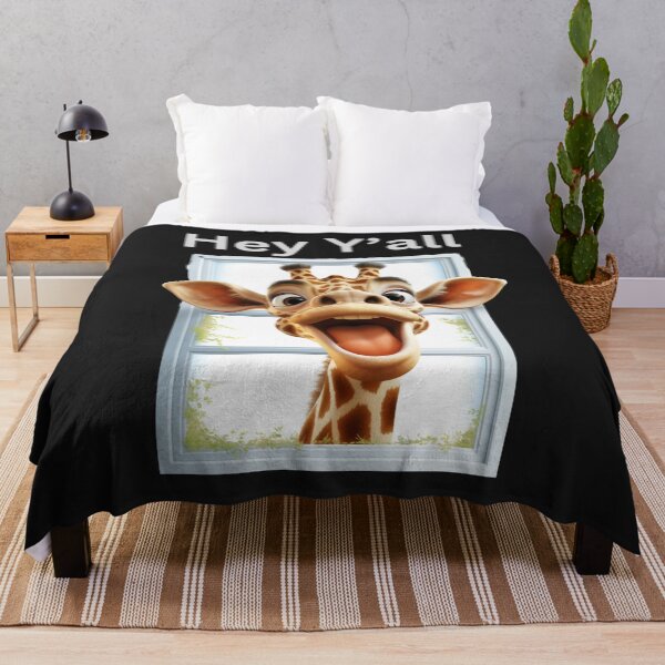Item preview, Hey Y'all Giraffe Looking Out Window designed and sold by AlienOccupation.