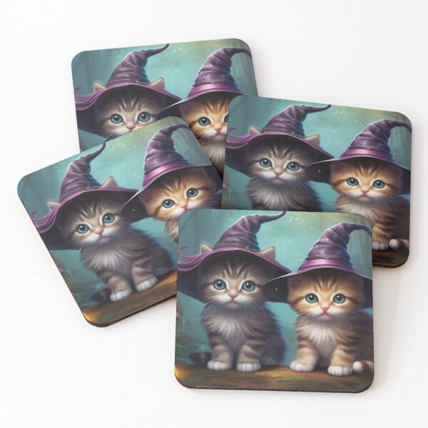 Item preview,  Mystical Kittens in Purple Witch Hats designed and sold by T-shirtMill.