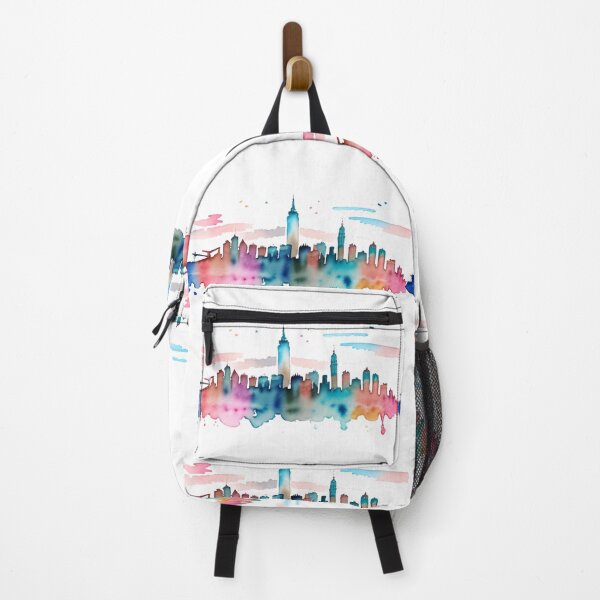 Item preview, City in Motion - Watercolor New York Skyline designed and sold by SereneSplashes.