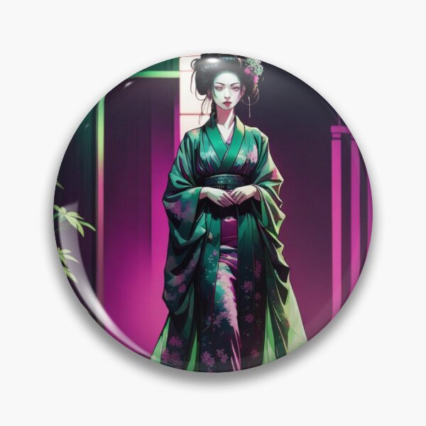 Item preview, Beautiful geisha full body picture, in beautiful kimono in the okiya lantern designed and sold by Coolparrotgirl.