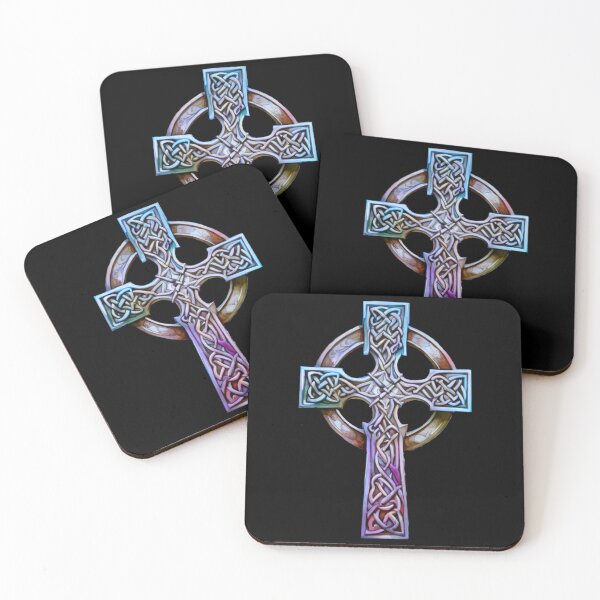 Item preview, Iridescent Celtic Cross designed and sold by Flowersonstuff.