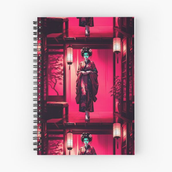 Item preview, Beautiful geisha full body picture, in beautiful kimono in the okiya lantern designed and sold by Coolparrotgirl.