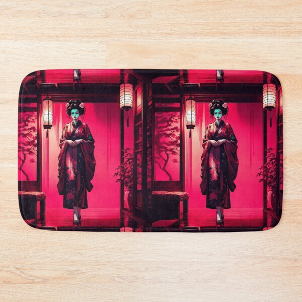 Item preview, Beautiful geisha full body picture, in beautiful kimono in the okiya lantern designed and sold by Coolparrotgirl.