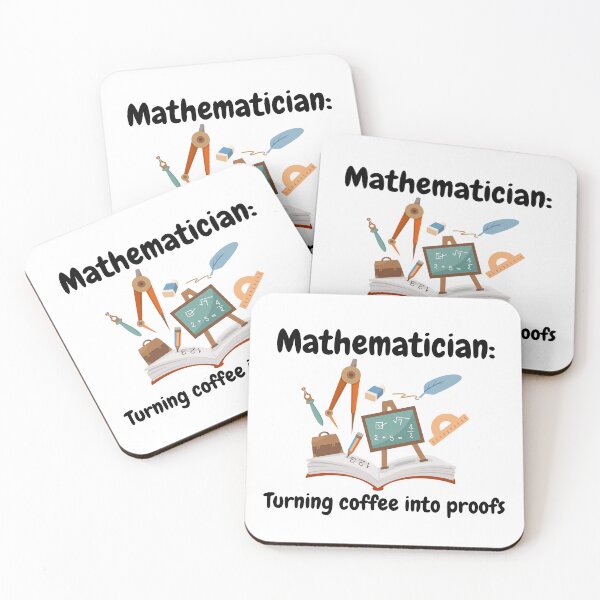 Item preview, Mathematician, turning coffee into proofs, funny math designed and sold by NoetherSym.