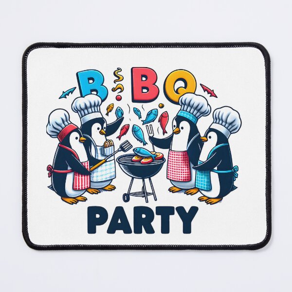 Item preview, Penguin Grillin' Gala designed and sold by AI-Only Creations.
