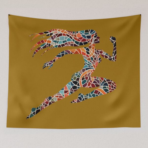 Item preview, Vitality in Motion Mosaic Depiction of Human Energy designed and sold by ArtComixHaven.