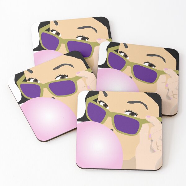 Item preview, Woman with bubblegum and sunglasses designed and sold by FabPosters4Less.