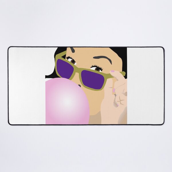 Item preview, Woman with bubblegum and sunglasses designed and sold by FabPosters4Less.