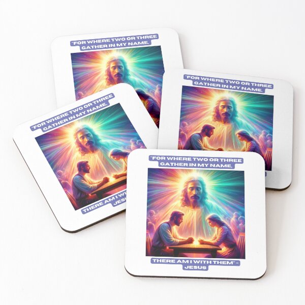 Item preview, "For where two or three gather in my name, there am I with them." - Jesus designed and sold by STO1KA.