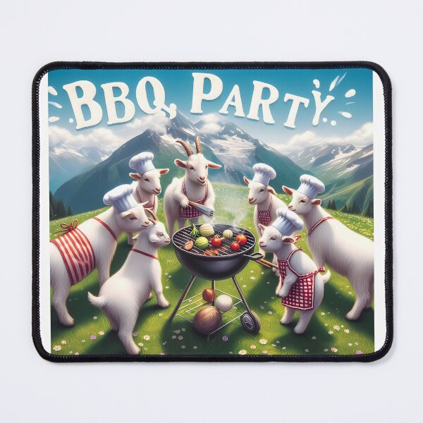 Item preview, Goat Grillin' Gigglefest designed and sold by AI-Only Creations.