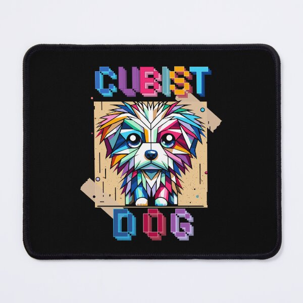 Item preview, Geometric dog, cubist dog art, cubist art, dog designed and sold by antcpjr682.