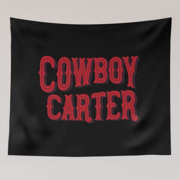 Item preview, Rustic Cowboy Carter Graphic Red designed and sold by Retro Travel Design.