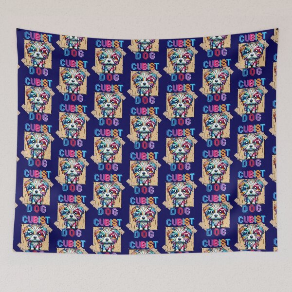 Item preview, Geometric dog, cubist dog art, cubist art, dog designed and sold by antcpjr682.