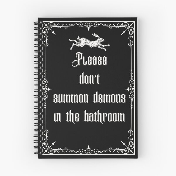 Item preview, Please don't summon demins in the bathroom designed and sold by Barbzzm.