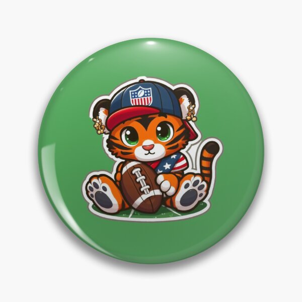 Item preview, Animated Tigress Footballer: Adorable Sticker Design designed and sold by StickerStudio27.