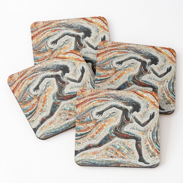 Item preview, Rhythmic Grace The Timeless Dance of Mosaic Artistry designed and sold by ArtComixHaven.