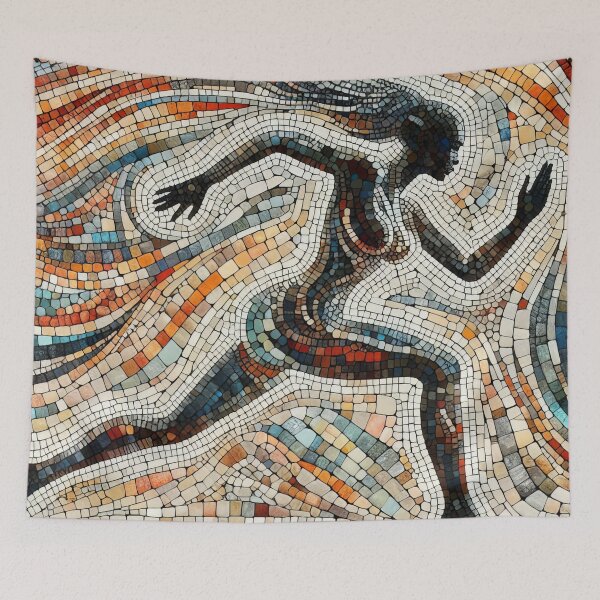 Item preview, Rhythmic Grace The Timeless Dance of Mosaic Artistry designed and sold by ArtComixHaven.